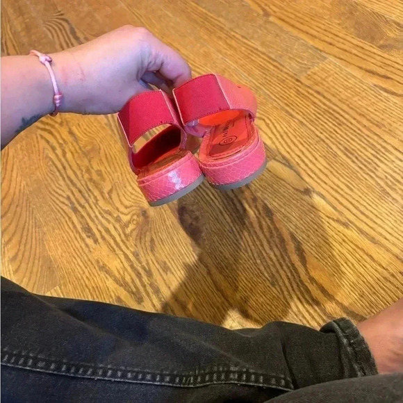 Pas De Rouge Pink Pointed Toe Slingback Flats Size 36.5 - Picture 3 of 6